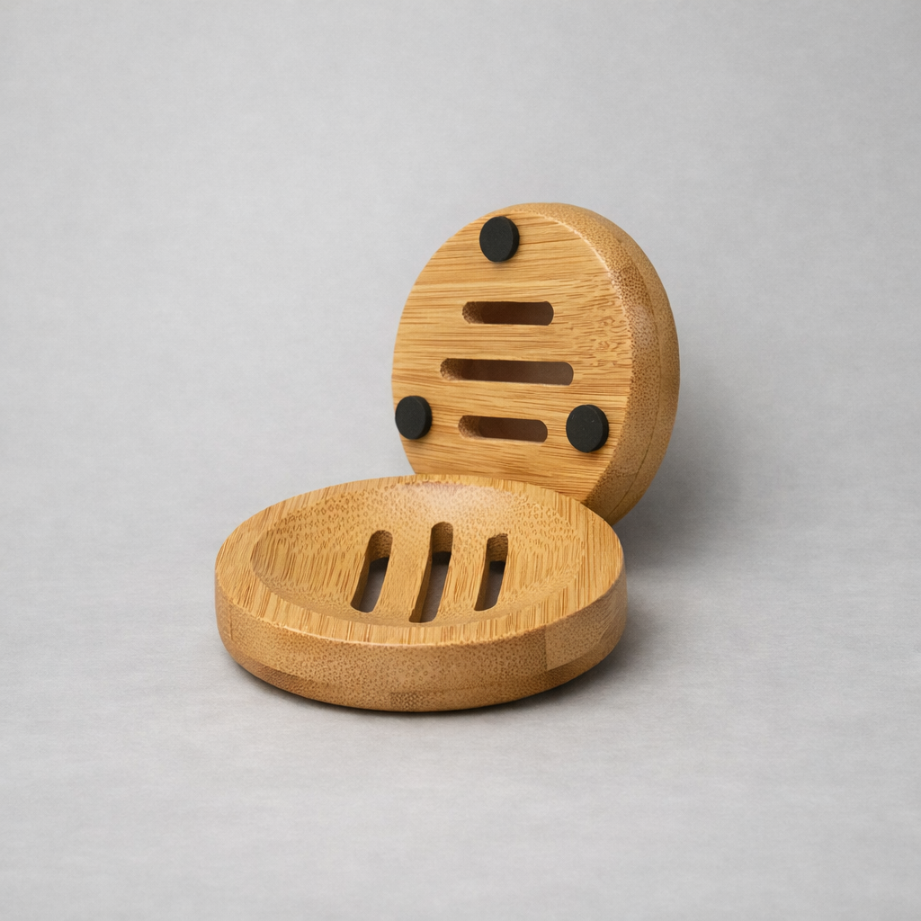 Bamboo Soap Dish | Minimal - Breathable - Eco-Friendly